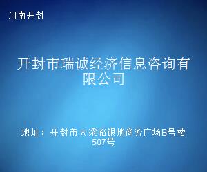 開封市瑞誠經(jīng)濟信息咨詢 專業(yè)商務(wù)信息咨詢的領(lǐng)航者